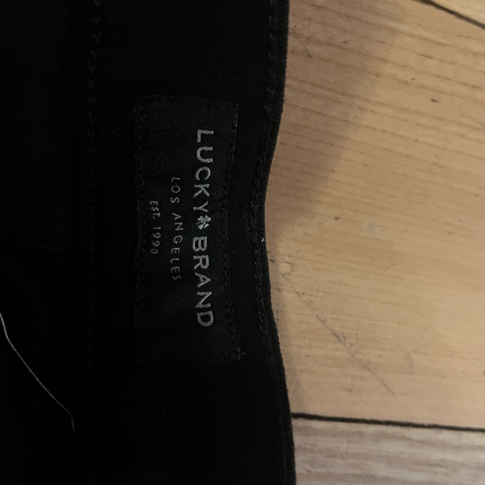 Lucky Brand Athletic Straight Black Jeans